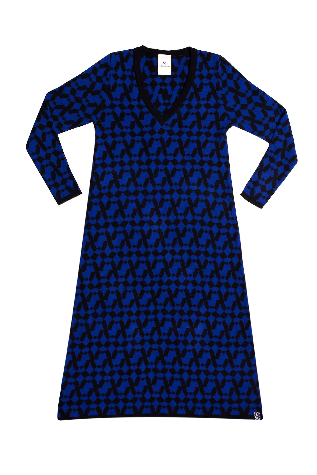 Cobalt V-Neck Dress